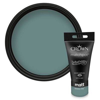 Crown Breatheasy Matt Emulsion Tester Pot - Botany Bay