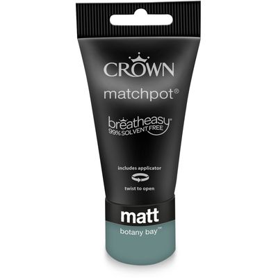 Crown Breatheasy Matt Emulsion Tester Pot - Botany Bay - Thumbnail 2