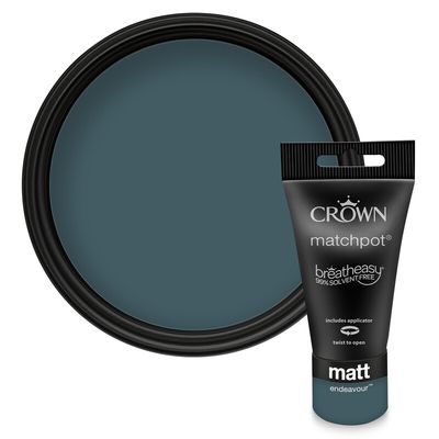 Crown Breatheasy Matt Emulsion Tester Pot - Endeavour
