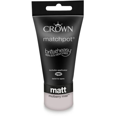 Crown Breatheasy Matt Emulsion Tester Pot - Mulberry Mist - Thumbnail 2