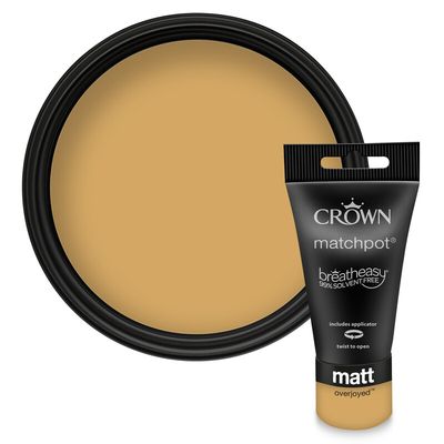 Crown Breatheasy Matt Emulsion Tester Pot - Overjoyed