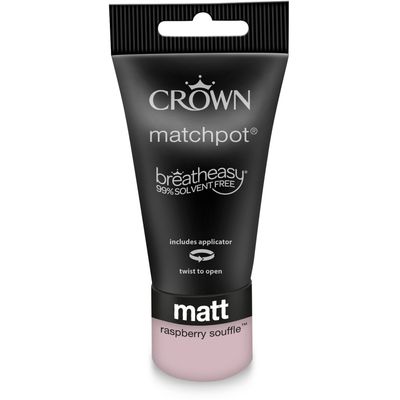 Crown Breatheasy Matt Emulsion Tester Pot - Raspberry Souffle - Thumbnail 2