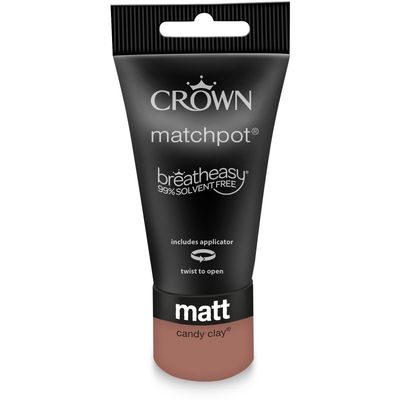 Crown Breatheasy Matt Emulsion Tester Pot - Candy Clay