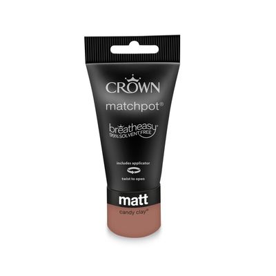 Crown Breatheasy Matt Emulsion Tester Pot - Candy Clay - Thumbnail 2