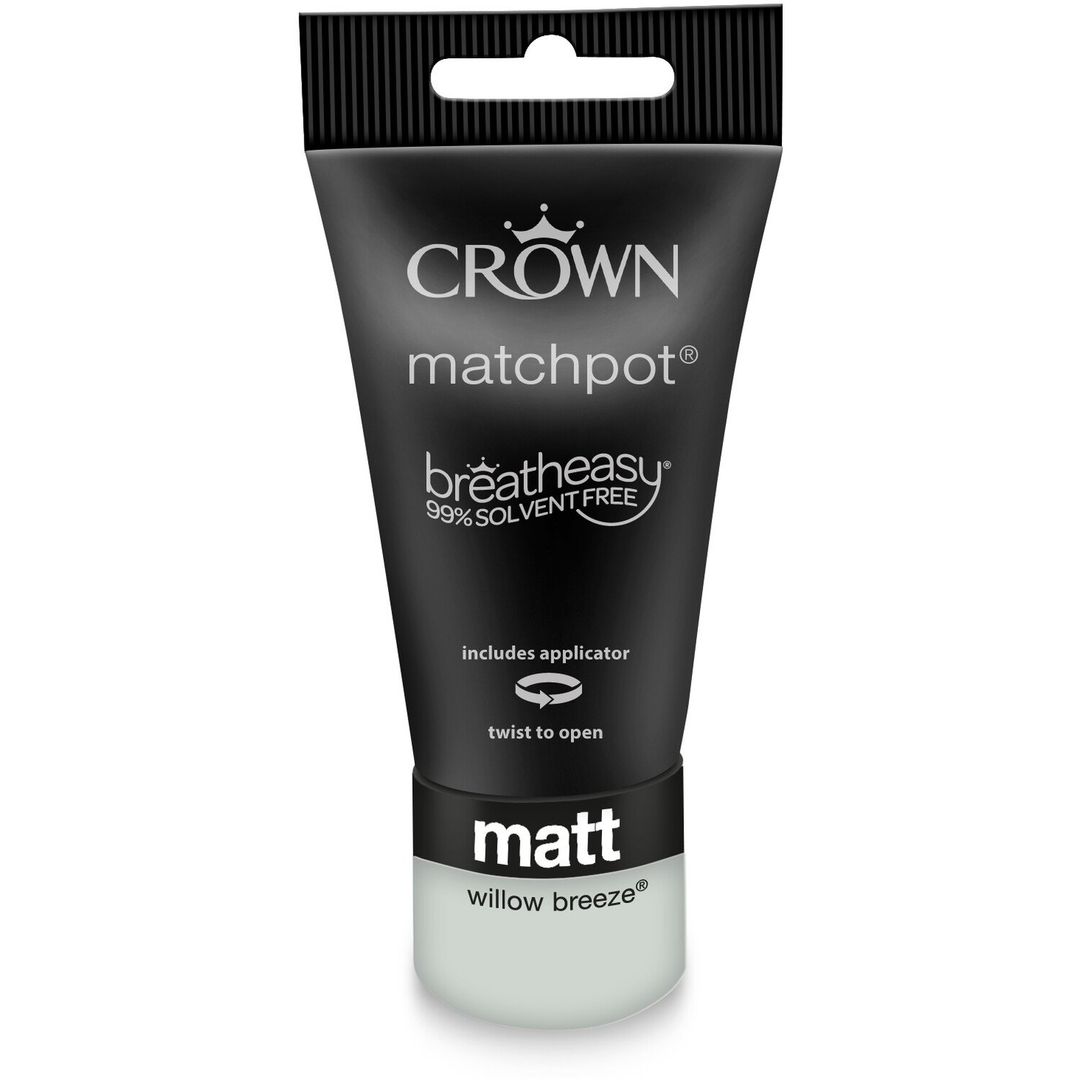 Crown Breatheasy Matt Emulsion Tester Pot - Willow Breeze - Image 1