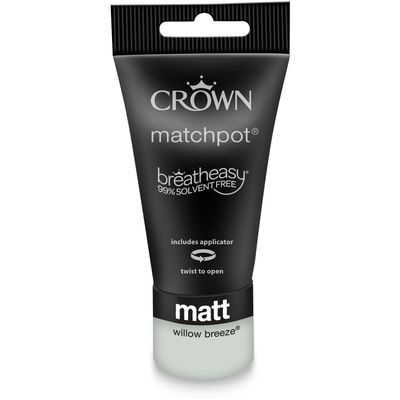 Crown Breatheasy Matt Emulsion Tester Pot - Willow Breeze