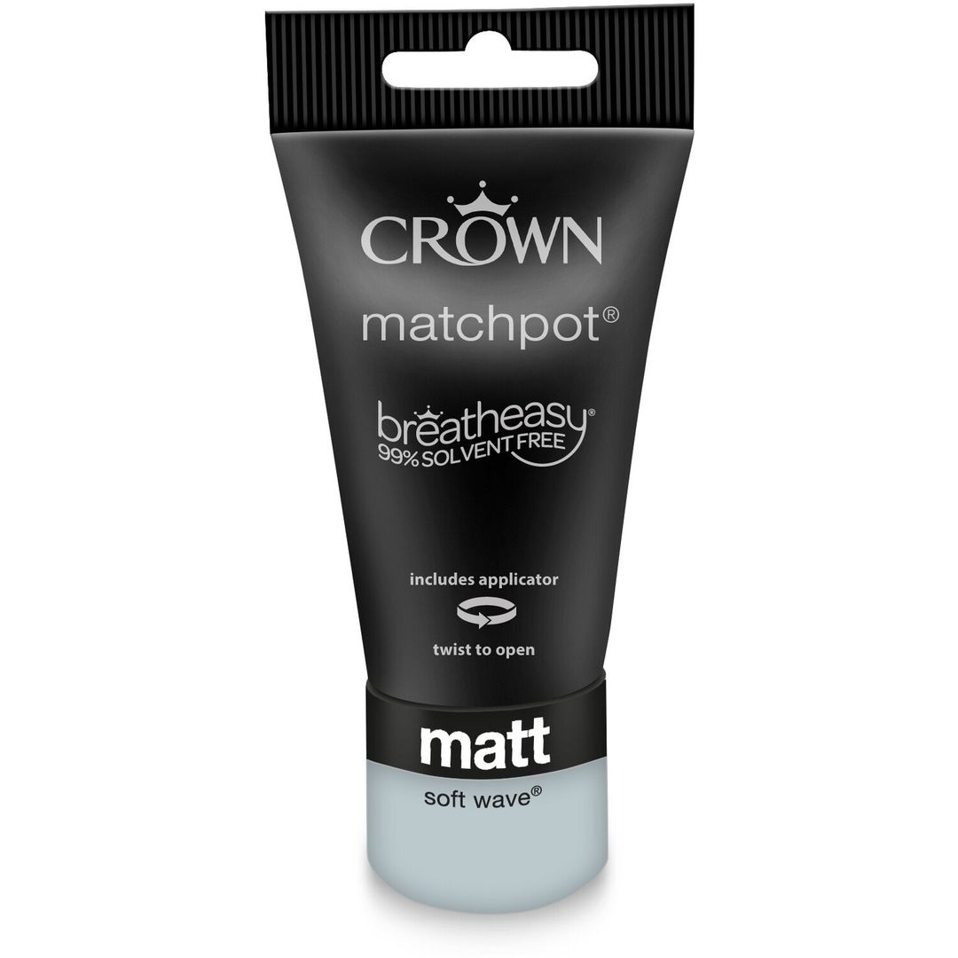 Crown Breatheasy Matt Emulsion Tester Pot - Soft Wave - Image 1