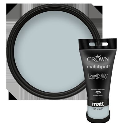 Crown Breatheasy Matt Emulsion Tester Pot - Soft Wave - Thumbnail 2