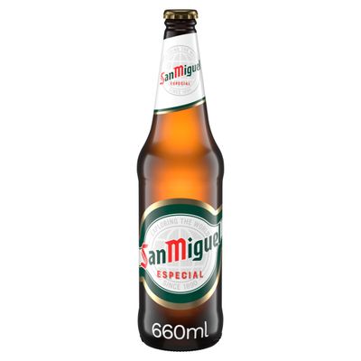 San Miguel Premium Lager Beer Bottle Multipack, 8 x 660 ml