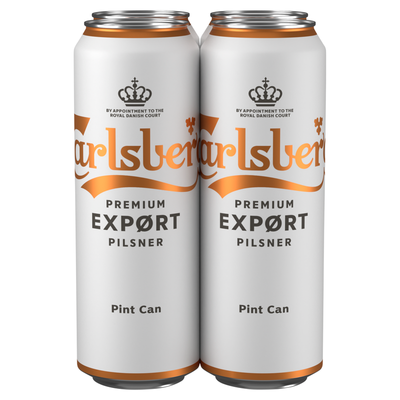 Carlsberg Export Lager Beer 4 x 568ml Pint Cans