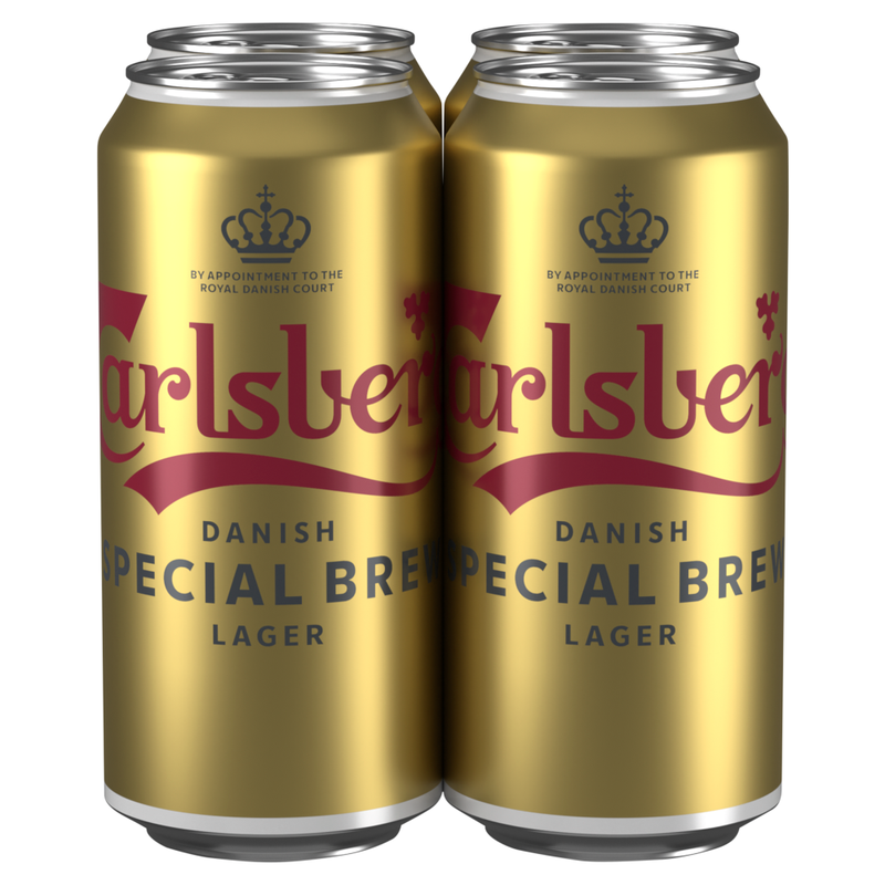 Carlsberg Special Brew Strong Lager Beer 4 x 440ml Cans - Image 1