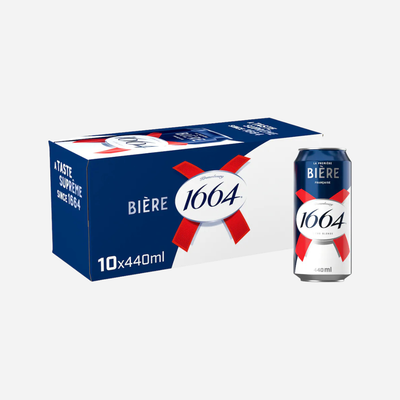 Kronenbourg 1664 Lager Beer 10 x 440ml - Thumbnail 2