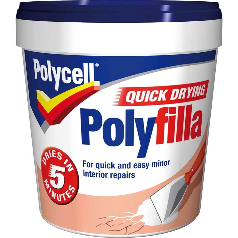 Polycell 5092999 Multipurpose Quick Drying Polyfilla Tub 1Kg - Image 1