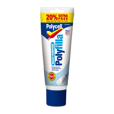 Polycell 5084955 Multipurpose Polyfilla Ready Mixed 330G + 20% Free - Thumbnail 2
