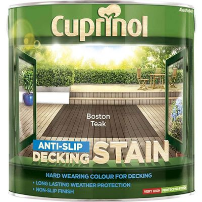 Cuprinol 5092617 Anti-Slip Decking Stain Boston Teak 2.5 Litre