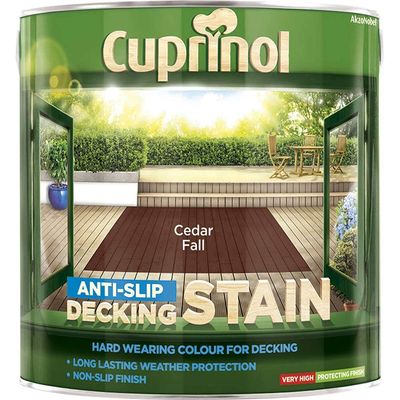 Cuprinol 5092618 Anti-Slip Decking Stain Cedar Fall 2.5 Litre