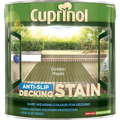 Cuprinol 5083465 Anti-Slip Decking Stain Golden Maple 2.5 Litre