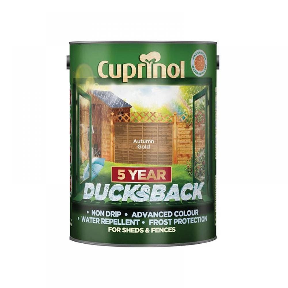 Cuprinol Ducksback 5L Autumn Gold - Image 1