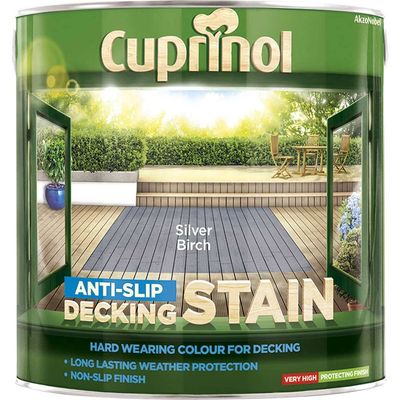 Cuprinol 5122406 Anti-Slip Decking Stain Silver Birch 2.5 Litre