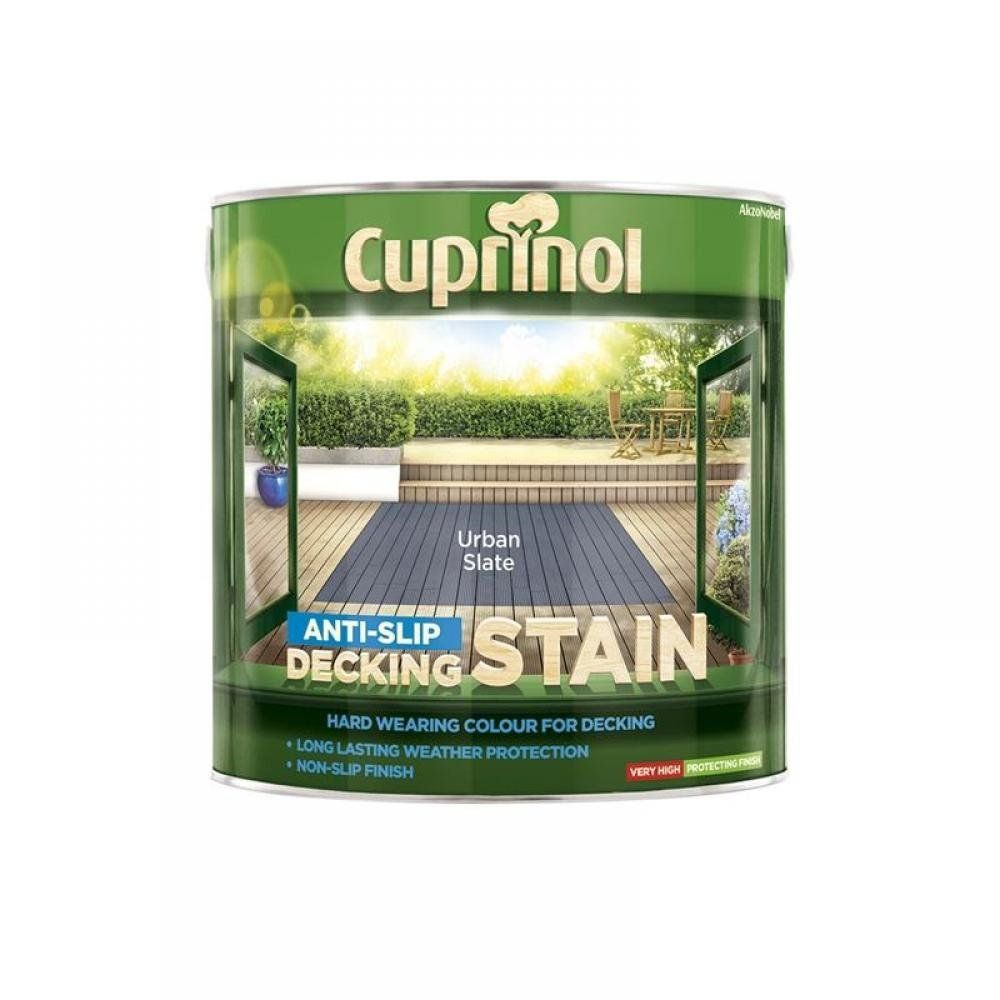 Cuprinol Anti-Slip Deck 2.5L Stain Slate - Image 1