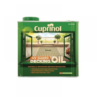Cuprinol 5122410 Uv Guard Decking Oil Natural 2.5 Litre
