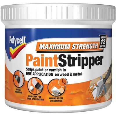 Polycell 5121862 Maximum Strength Paint Stripper 500Ml