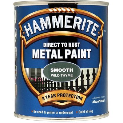 Hammerite 5158230 Direct To Rust Smooth Finish Metal Paint Wild Thyme 750Ml
