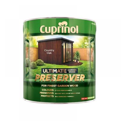 Cuprinol 5206086 Ultimate Garden Wood Preserver Country Oak 4 Litre