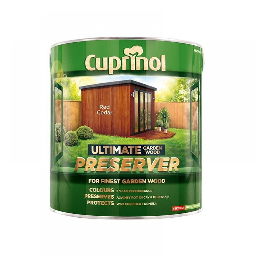 Cuprinol 5206120 Ultimate Garden Wood Preserver Red Cedar 4 Litre - Image 1