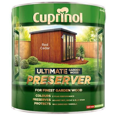 Cuprinol 5206120 Ultimate Garden Wood Preserver Red Cedar 4 Litre - Thumbnail 2