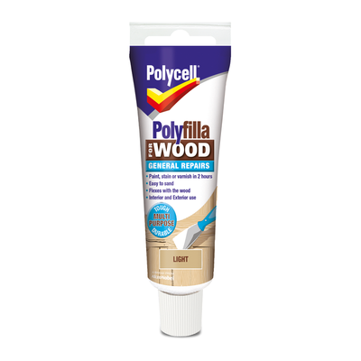 Polycell 5207201 Polyfilla For Wood General Repairs Tube Light 75G - Thumbnail 2