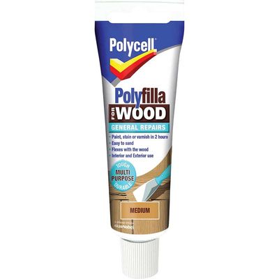 Polycell 5207202 Polyfilla For Wood General Repairs Tube Medium 75G