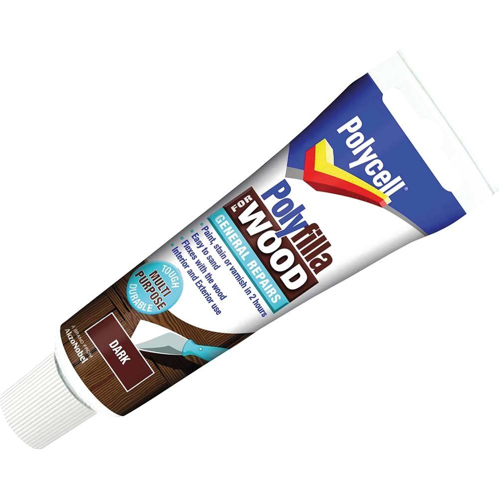 Polycell 5207189 Polyfilla For Wood General Repairs Tube Dark 330G - Image 1