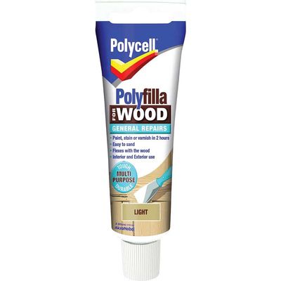 Polycell 5207190 Polyfilla For Wood General Repairs Tube Light 330G