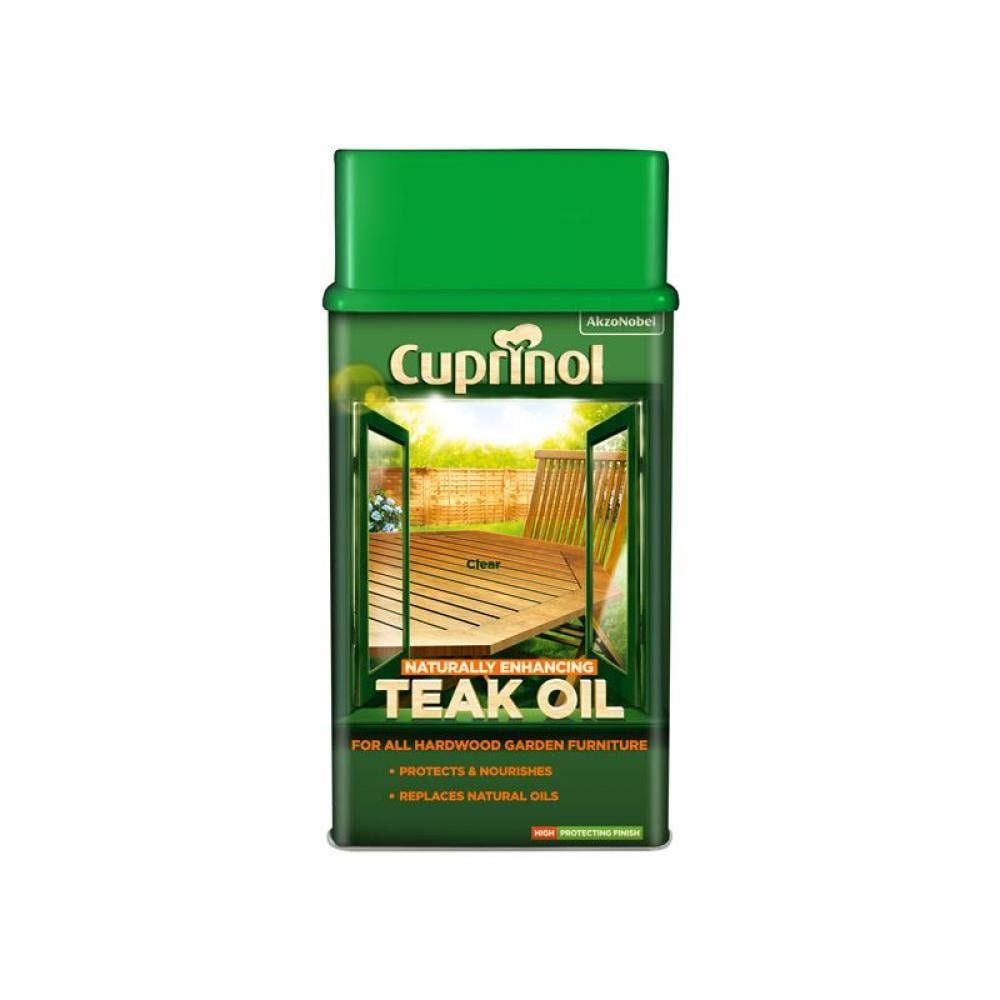 Cuprinol Naturally Enhancing Teak Oil 1L Clear - Image 1