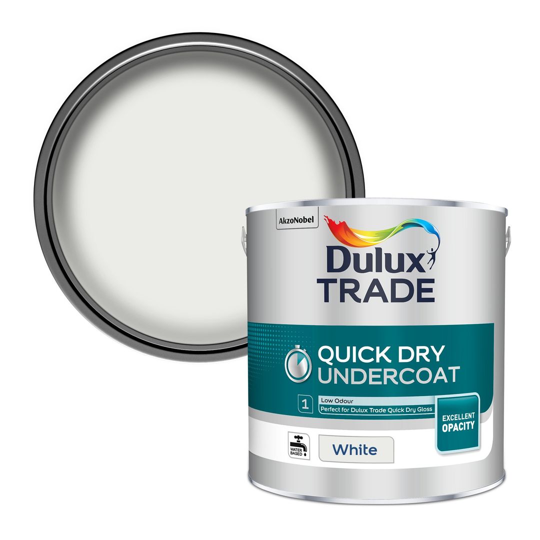 Dulux Trade Quick Dry Undercoat 2.5L White - Image 1