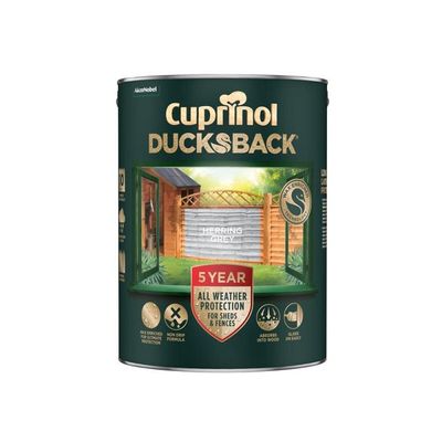Cuprinol Ducksback Timbercare Paint - Herring Grey