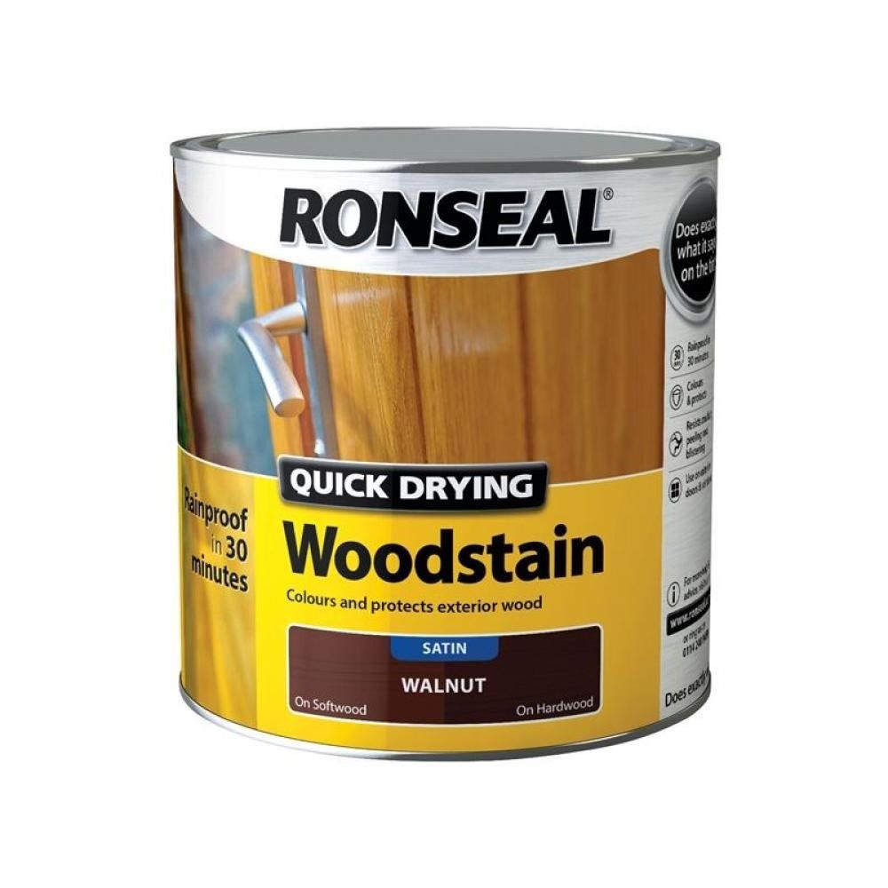 Ronseal 30946 Quick Drying Woodstain Satin Antique Pine 2.5 Litre - Image 1