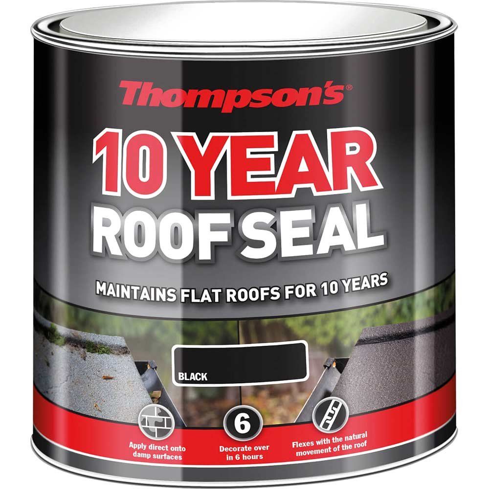 Ronseal 30142 Thompsonfts 10 Year Roof Seal Black 1 Litre - Image 1