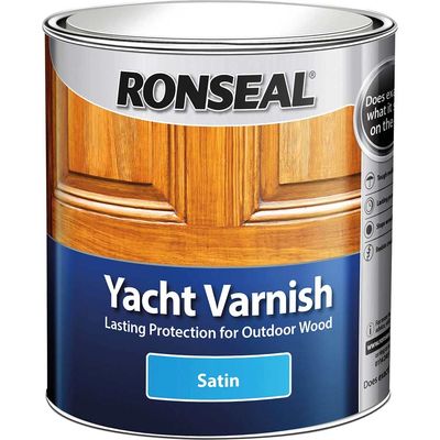 Ronseal 30244 Exterior Yacht Varnish Satin 1 Litre