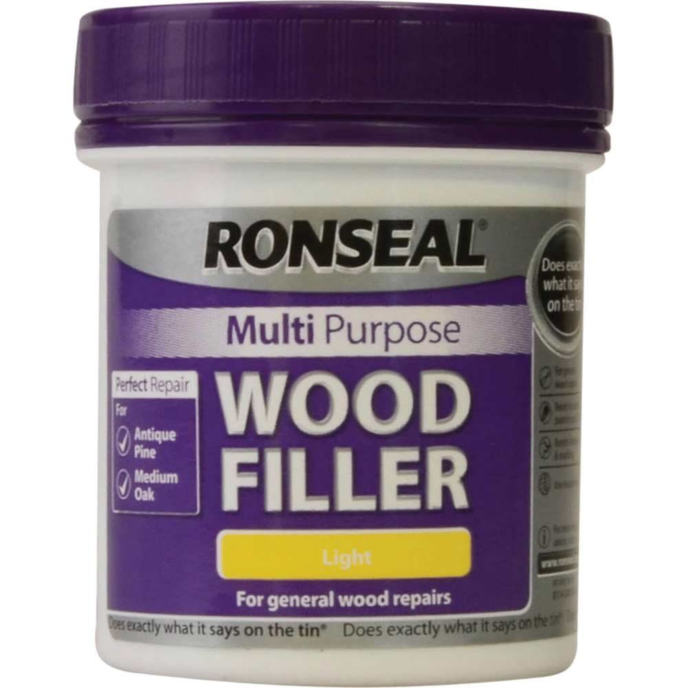 Ronseal 34736 Multipurpose Wood Filler Tub Light 250G - Image 1