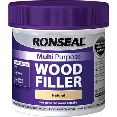 Ronseal 34745 Multipurpose Wood Filler Tub Natural 465G