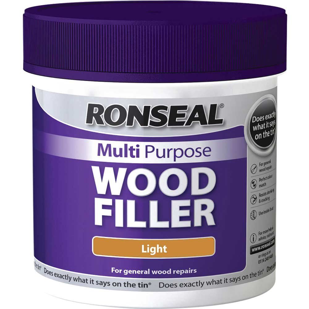 Ronseal 34746 Multipurpose Wood Filler Tub Light 465G - Image 1