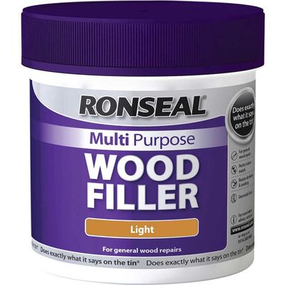 Ronseal 34746 Multipurpose Wood Filler Tub Light 465G