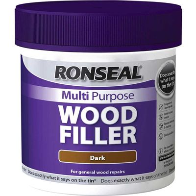 Ronseal 34748 Multipurpose Wood Filler Tub Dark 465G