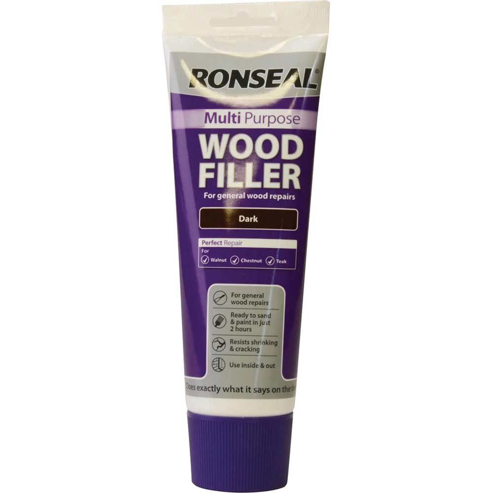 Ronseal 34743 Multipurpose Wood Filler Tube Dark 325G - Image 1