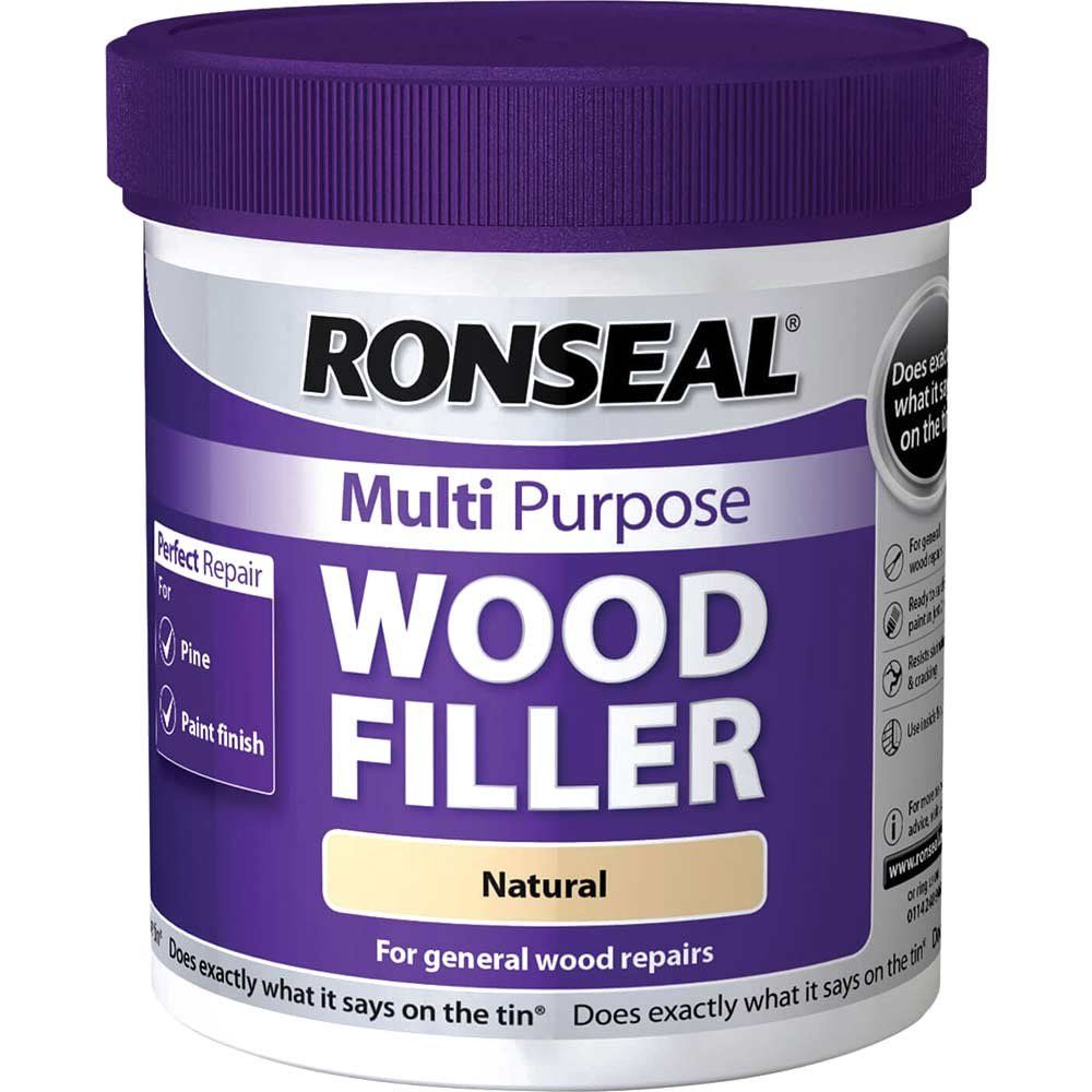 Ronseal 32039 Multipurpose Wood Filler Tub Natural 930G - Image 1