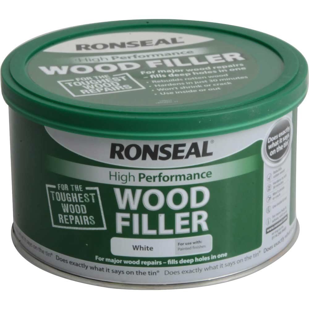Ronseal 35303 High-Performance Wood Filler White 275G - Image 1