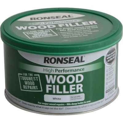 Ronseal 35303 High-Performance Wood Filler White 275G
