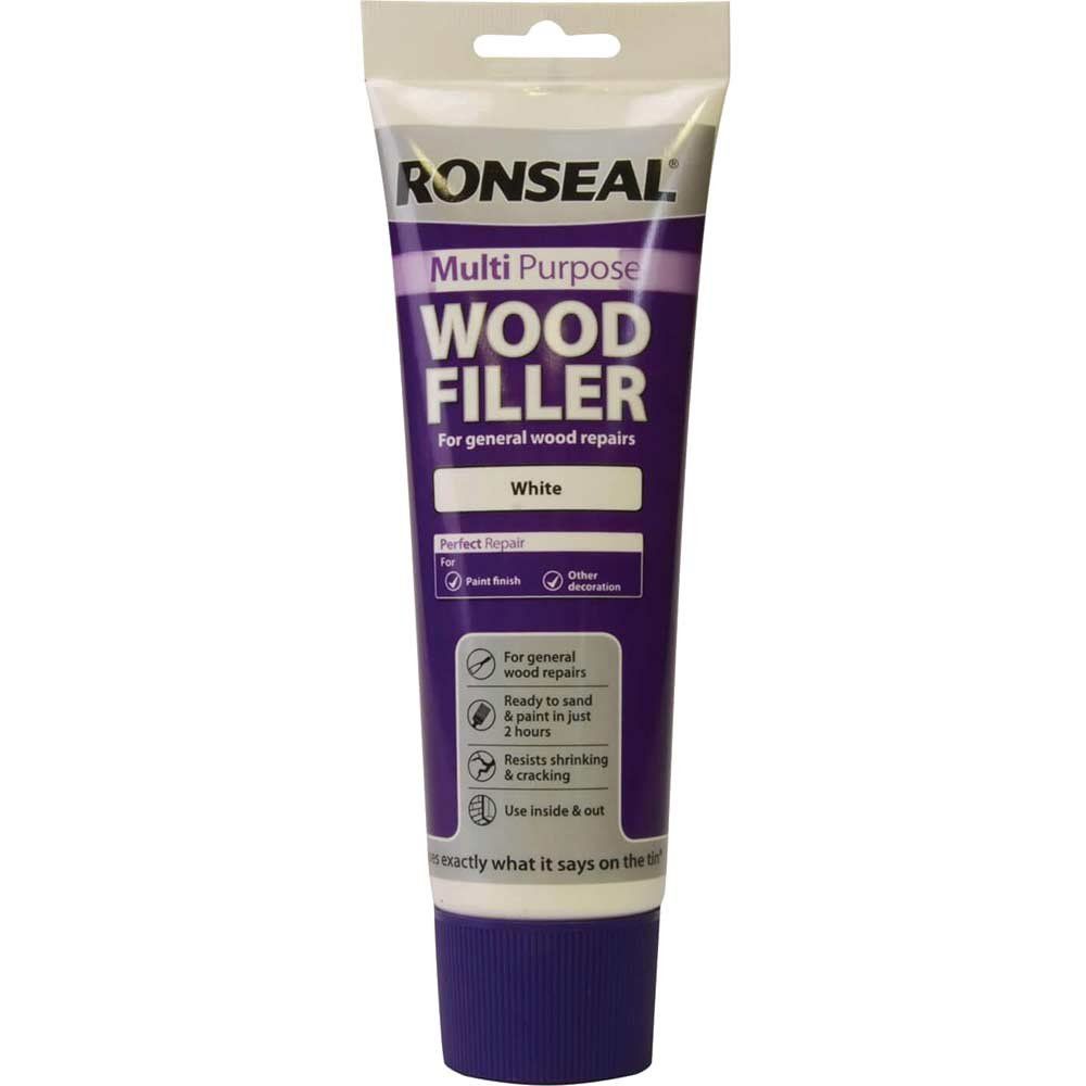 Ronseal 34744 Multipurpose Wood Filler Tube White 325G - Image 1